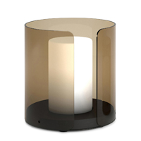  Stoln&iacute; lampa Alba, design Ilenia Viscardi, borosilik&aacute;tov&eacute; sklo a&nbsp;matn&yacute; kov, cena na dotaz 