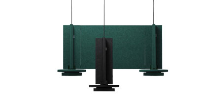 Z&aacute;věsn&eacute; sv&iacute;tidlo Jeffrey, design Dan Vakhrameyev, ocel a&nbsp;recyklovan&yacute; polyester,  cena od 8 280 Kč &rarr;&nbsp;www.pluskouple.com