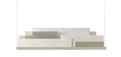 Z&aacute;věsn&eacute; sv&iacute;tidlo Skyline, design  estudi{H}ac, dřevo a&nbsp;kov, rozměry 130 &times; 9,8 &times; 30 cm,  cena od 50 490 Kč