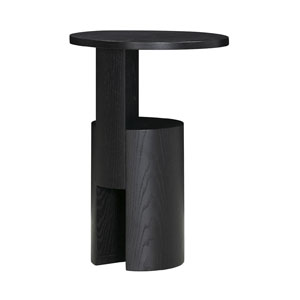 Odkl&aacute;dac&iacute; stůl Wedge, MDF potažen&aacute; barvenou dubovou d&yacute;hou, &Oslash; 48 cm a&nbsp;v&yacute;&scaron;ka 45 cm nebo &Oslash; 43 cm a&nbsp;v&yacute;&scaron;ka 60 cm, cena od 21&nbsp;267&nbsp;Kč 
