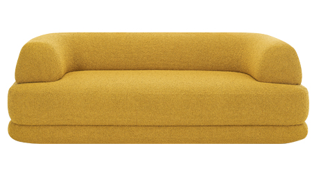 Sofa Bumper, design Calvi Brambilla, v&iacute;ce tvarů i barev textili&iacute;, orientačn&iacute; cena 160 000 Kč 