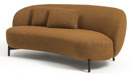 Sofa Curly z kolekce Lunam, design Patricia Urquiola, textilie Orsetto, v&iacute;ce barev,  cena 127 890 Kč 