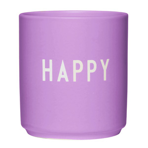 Hrnek bez ucha Happy z&nbsp;kolekce Favorite Cup, porcel&aacute;n, v&yacute;&scaron;ka 8,5 cm, cena 624 Kč 