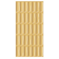 Superclassica SCW, obklad v&nbsp;mandarinkov&eacute;m odst&iacute;nu s&nbsp;reli&eacute;fn&iacute; vaflovou strukturou, form&aacute;t 12,5 &times; 25 cm, cena na dotaz 