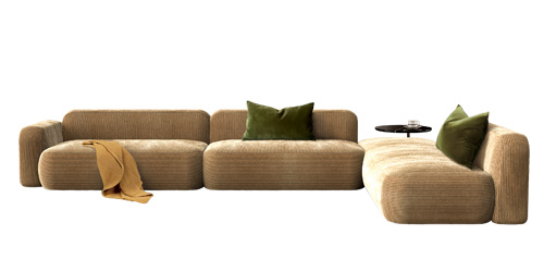 Sedac&iacute; souprava Dorvan, design Matteo Thun &amp; Antonio Rodriguez, textilie i&nbsp;kůže, v&iacute;ce rozměrů, &scaron;&iacute;řka 311 cm, cena od 212 714 Kč