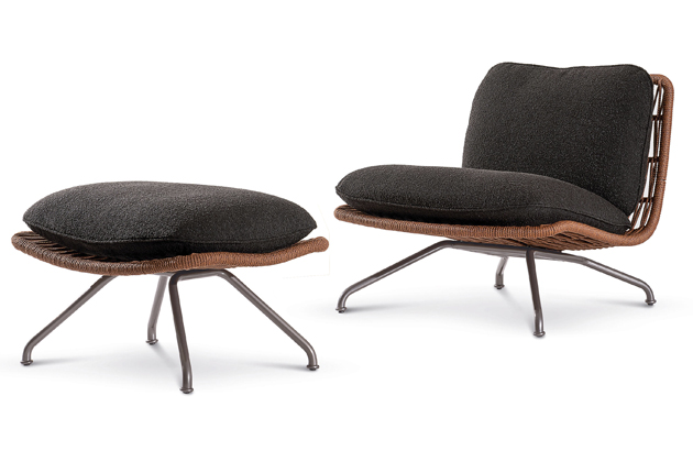 Venkovní verze křesla Pattie Cord, design Giampiero Tagliaferri, cena na dotaz