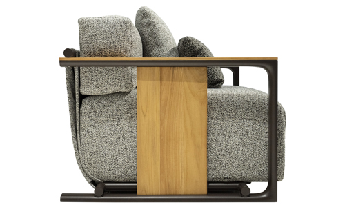 Křeslo Tulum Lounge Chair (Vondom), design Eugeni Quitllet, hlin&iacute;k, epoxidov&aacute; barva, t&yacute;kov&yacute; masiv, outdoorov&aacute; textilie, v&iacute;ce barev, křeslo,  cena od 116&nbsp;141 Kč