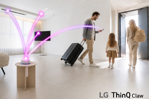 Zóna LG AI Home na veletrhu IFA 2026 v Berlíně. Domácnost ovládaná AI agentem ThinQ Claw psaním zpráv.