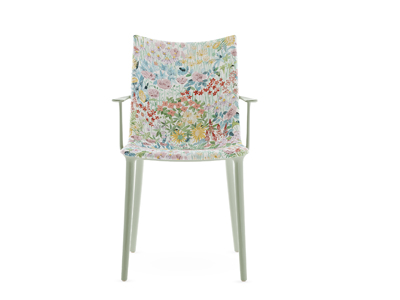 Židle H.H.H., design Philippe Starck, recyklovan&yacute; plast, v&iacute;ce variant potisků textilie Liberty, barva Green Lichen, cena 15&nbsp;724&nbsp;Kč 
