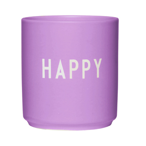 Hrnek bez ucha Happy z&nbsp;kolekce Favorite Cup, porcel&aacute;n, v&yacute;&scaron;ka 8,5 cm, cena 624 Kč 