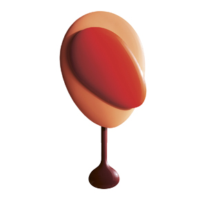 Hodiny Mellow, design Joe Parr, lakovan&yacute; hlin&iacute;k, rozměr 48,5 &times; 5,5 &times; 21 cm, cena 235 euro