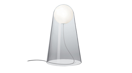 Stoln&iacute; lampa Satellight, sklo a&nbsp;hlin&iacute;k, v&yacute;&scaron;ka 39 cm, cena 18 120&nbsp;Kč 